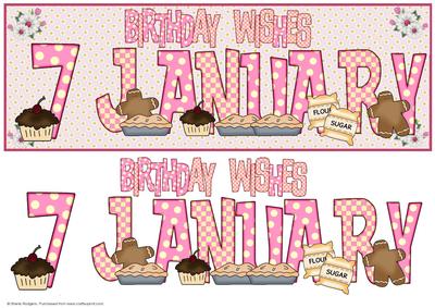 Day of the Year Birthday - Female January 7