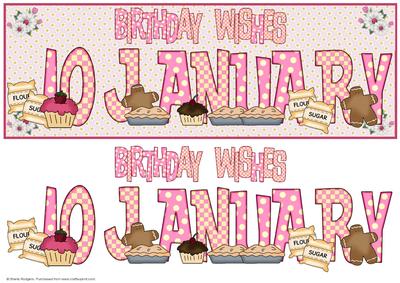 Day of the Year Birthday - Female January 10