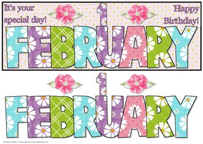 Day of the Year Birthday - Female February 1