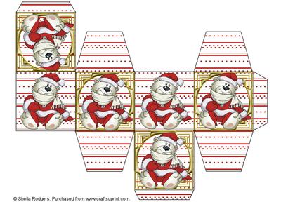All in One Gift Box - Santa Polar Bears