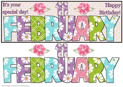 Day of the Year Birthday - February 11