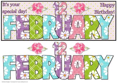Day of the Year Birthday - February 12
