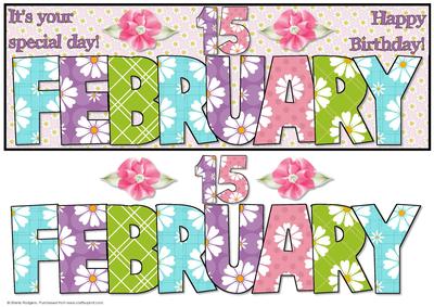 Day of the Year Birthday - February 15