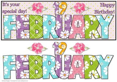 Day of the Year Birthday - February 19