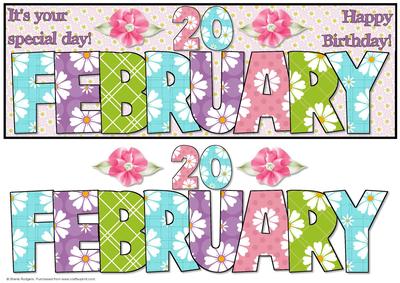 Day of the Year Birthday - February 20