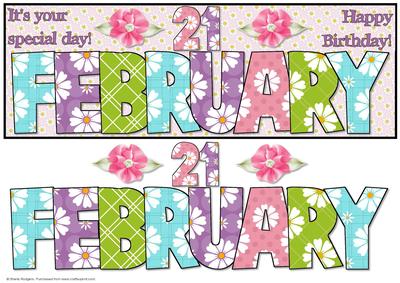 Day of the Year Birthday - February 21