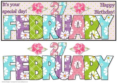 Day of the Year Birthday - February 27