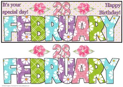 Day of the Year Birthday - February 28