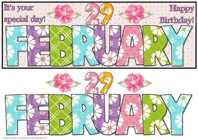 Day of the Year Birthday - February 29