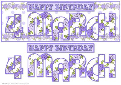 Day of the Year - Female March 4