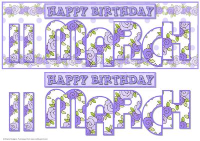 Day of the Year - Female March 11