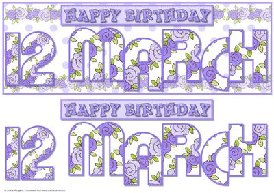 Day of the Year - Female March 12