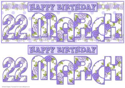 Day of the Year - Female March 22