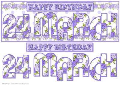Day of the Year - Female March 24