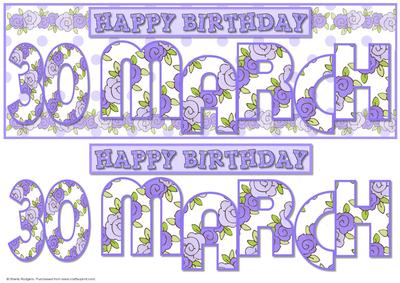 Day of the Year - Female March 30