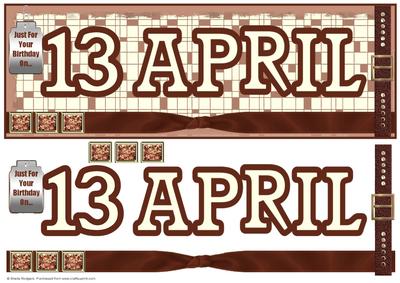 Day of the Year - April 13
