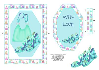 Holiday Sandals Spinner Card