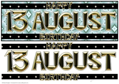Day of the Year - August 13