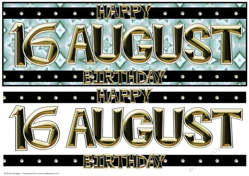 Day of the Year - August 16