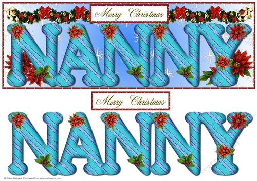 Large DL Poinsettia - NANNY