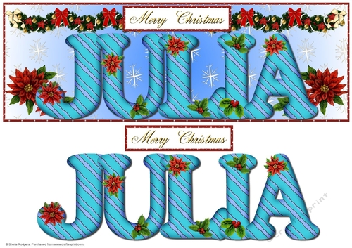 Large DL Poinsettia - JULIA