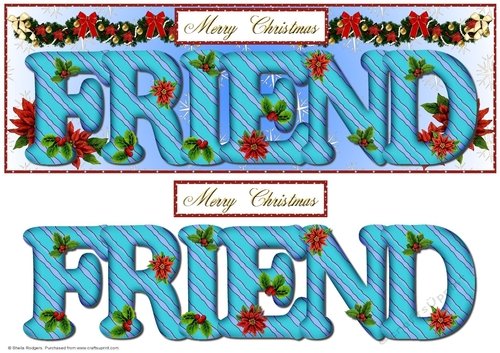 Large DL Poinsettia - FRIEND