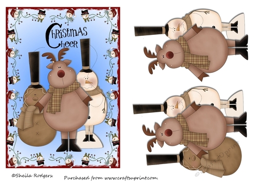 Snowmen Border - Christmas Pals 1