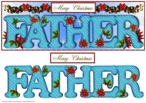 Large DL Poinsettia - FATHER