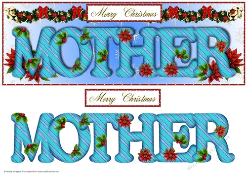 Large DL Poinsettia - MOTHER