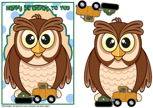 Happy Birthday - Little Owl