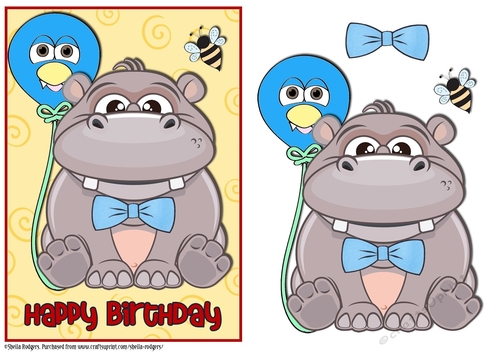 Happy Birthday - Little Hippo