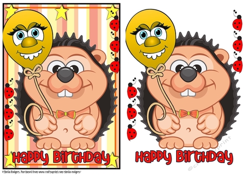Happy Birthday - Little Hedgehog