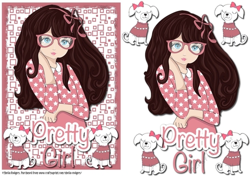 PRETTY GIRL IN STARS
