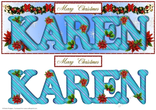 Large DL Poinsettia - KAREN