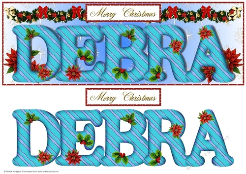 Large DL Poinsettia - DEBRA