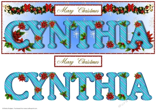 Large DL Poinsettia - CYNTHIA