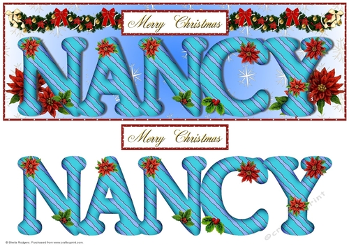 Large DL Poinsettia - NANCY