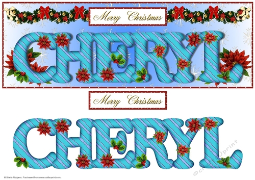 Large DL Poinsettia - CHERYL