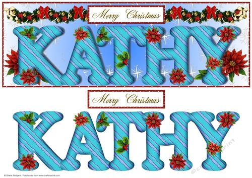 Large DL Poinsettia - KATHY