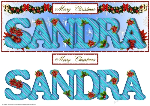 Large DL Poinsettia - SANDRA