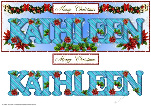 Large DL Poinsettia - KATHLEEN