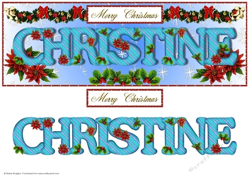 Large DL Poinsettia - CHRISTINE