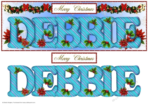 Large DL Poinsettia - DEBBIE
