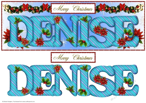 Large DL Poinsettia - DENISE