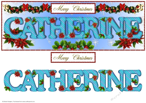 Large DL Poinsettia - CATHERINE