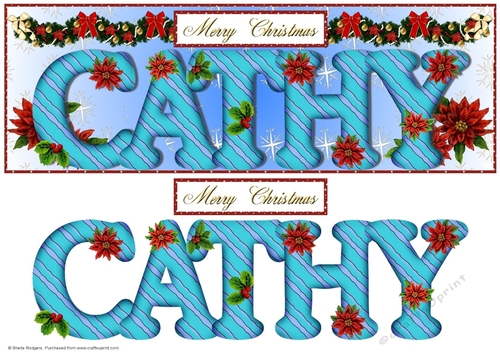 Large DL Poinsettia - CATHY