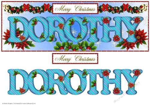 Large DL Poinsettia - DOROTHY