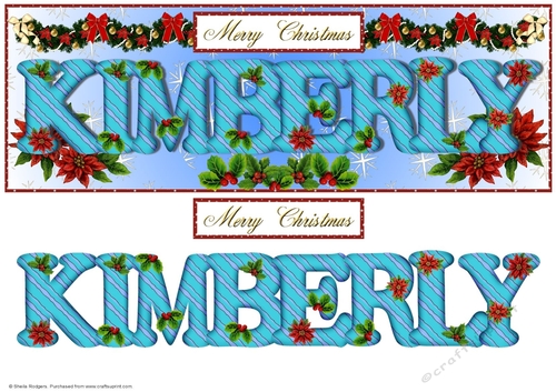Large DL Poinsettia - KIMBERLY