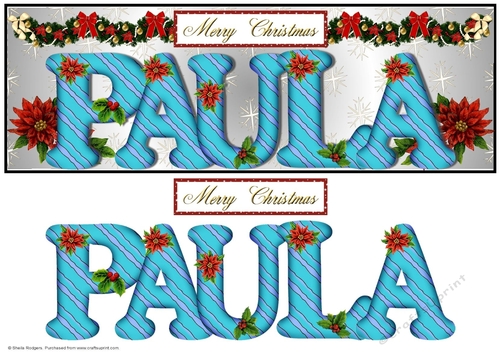 Large DL Poinsettia - PAULA
