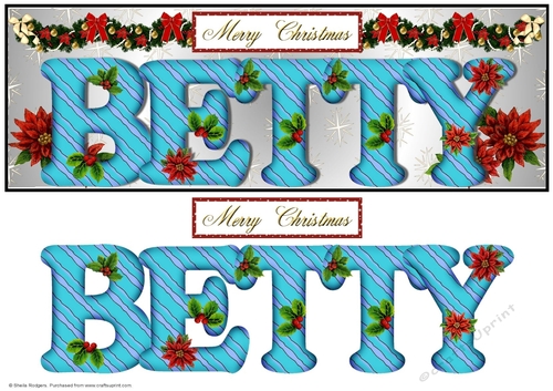 Large DL Poinsettia - BETTY